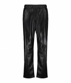 ANINE BING Pantalon Simili Cuir Noir