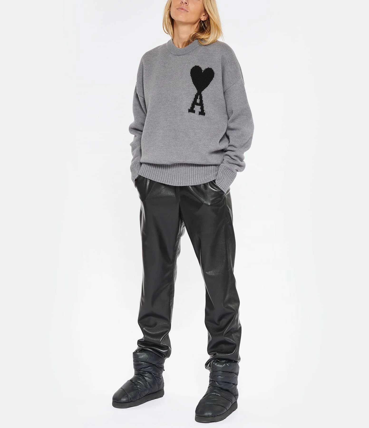 ANINE BING Pantalon Simili Cuir Noir 9 ANINE BING Pantalon Simili Cuir Noir - Image 9