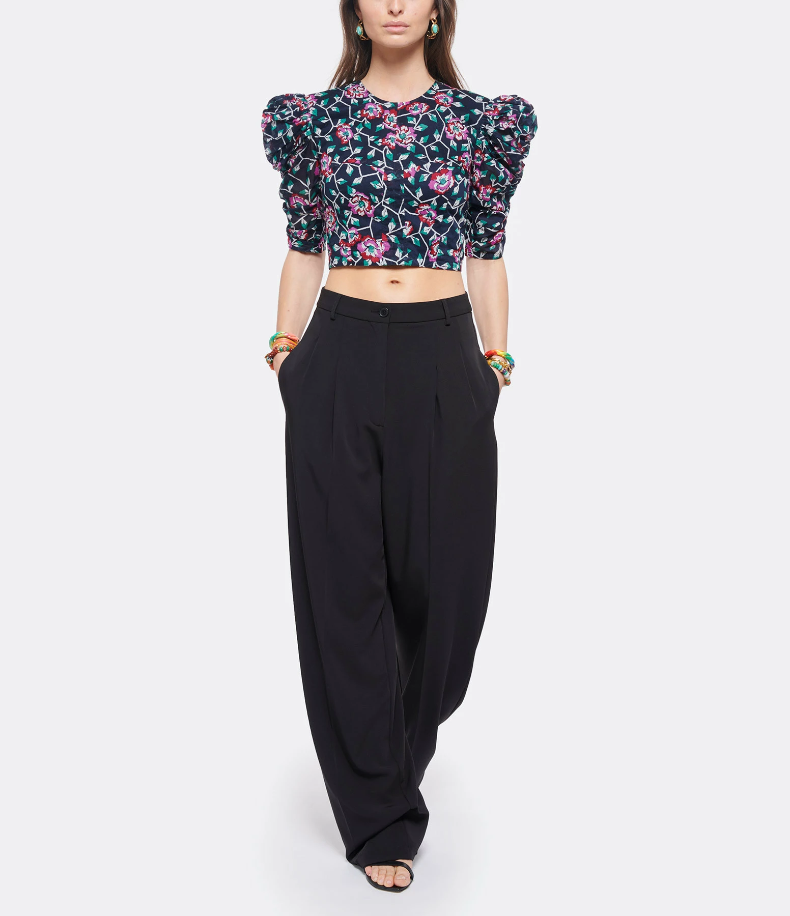ROBERTO COLLINA Pantalon Noir 3 ROBERTO COLLINA Pantalon Noir - Image 3