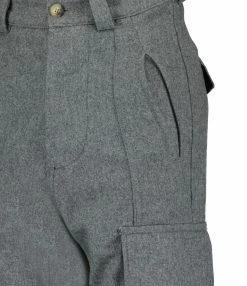 Alternative view of VANESSA BRUNO Pantalon Victor Laine Vierge Gris