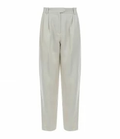 MAISON STANDARDS Pantalon Carotte Albin Lin Écru