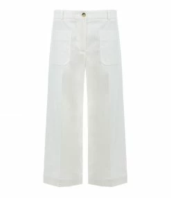 VANESSA BRUNO Pantalon Helias Coton Blanc