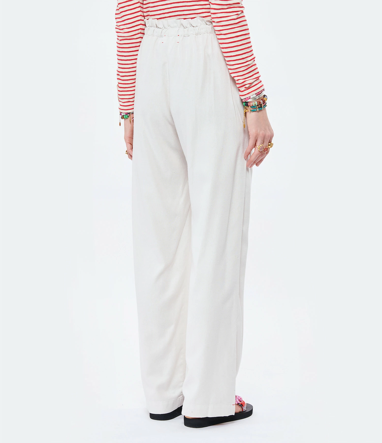 XIRENA Pantalon Talin Soie Ivoire 5 XIRENA Pantalon Talin Soie Ivoire - Image 5