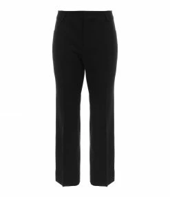 AMI PARIS Pantalon Flare Laine Noir