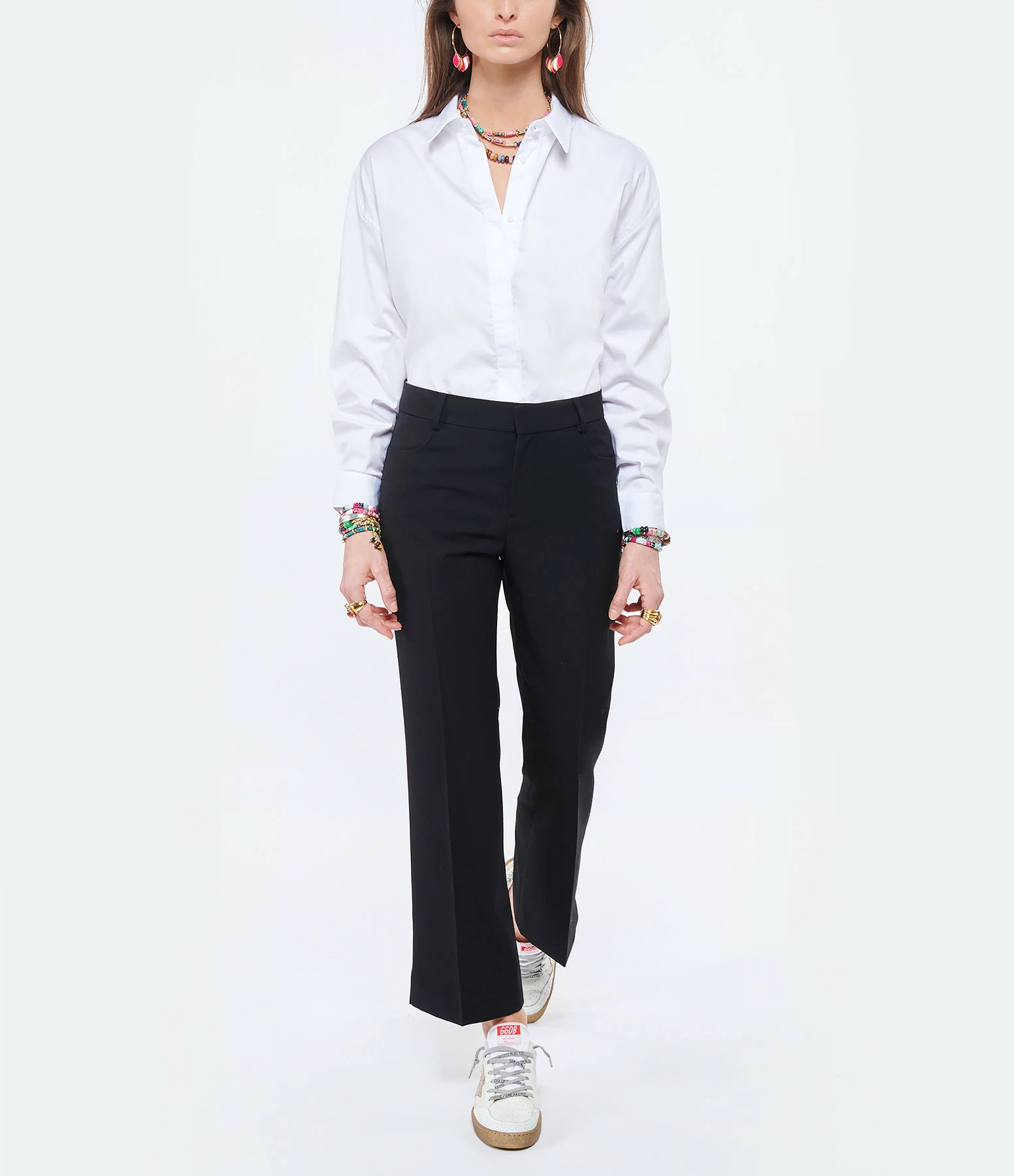 AMI PARIS Pantalon Flare Laine Noir 3 AMI PARIS Pantalon Flare Laine Noir - Image 3