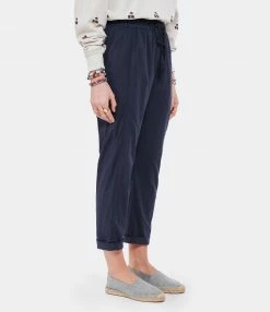 XIRENA Pantalon Fin Draper Coton Bleu Navy -Boutique UGG unnamed file 2120