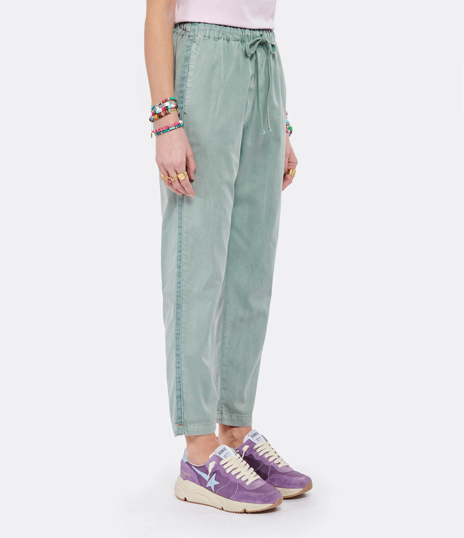 XIRENA Pantalon Rex Coton Vert Hazel 4 XIRENA Pantalon Rex Coton Vert Hazel - Image 4