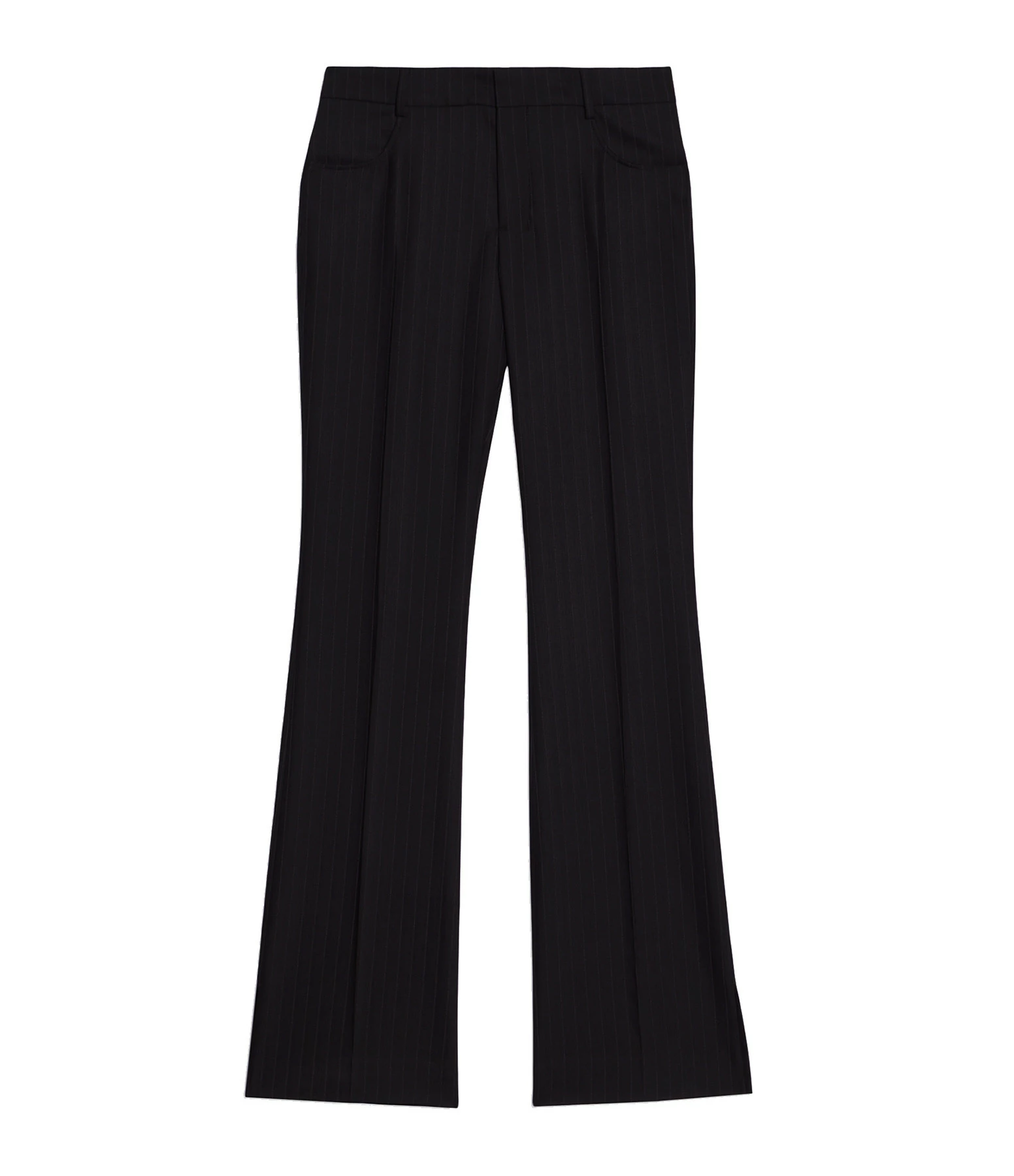 AMI PARIS Pantalon Flare Laine Vierge Noir 1 AMI PARIS Pantalon Flare Laine Vierge Noir
