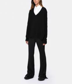 AMI PARIS Pantalon Flare Laine Vierge Noir 13 AMI PARIS Pantalon Flare Laine Vierge Noir -Boutique UGG unnamed file 2149