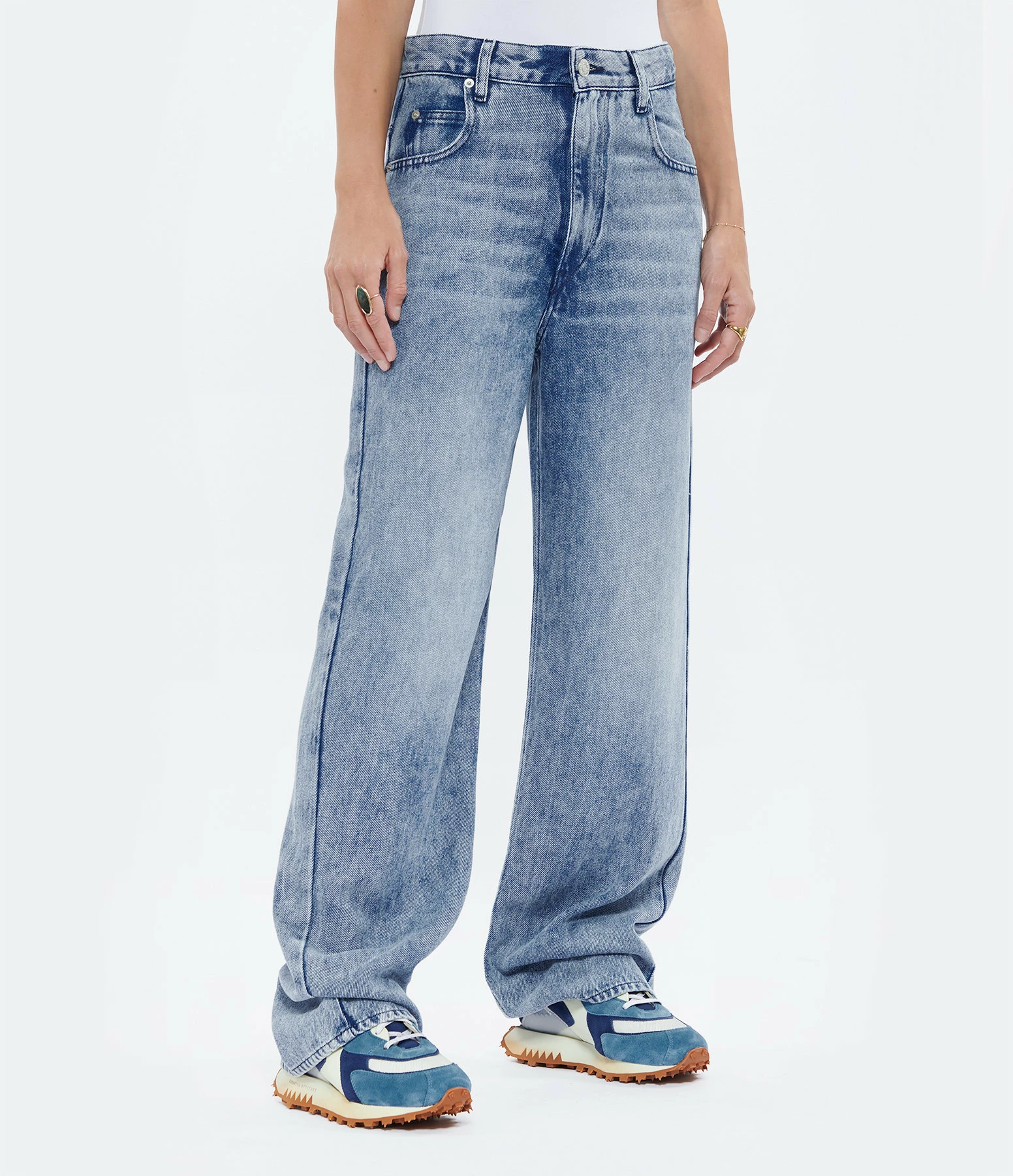 ISABEL MARANT ÉTOILE Jean Tilorsya Coton Bleu Clair 4 ISABEL MARANT ÉTOILE Jean Tilorsya Coton Bleu Clair - Image 4