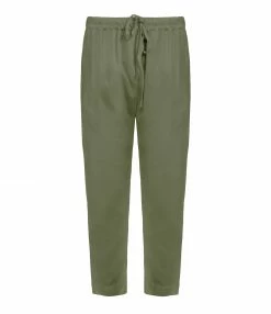 XIRENA Pantalon Fin Draper Coton Vert Olive