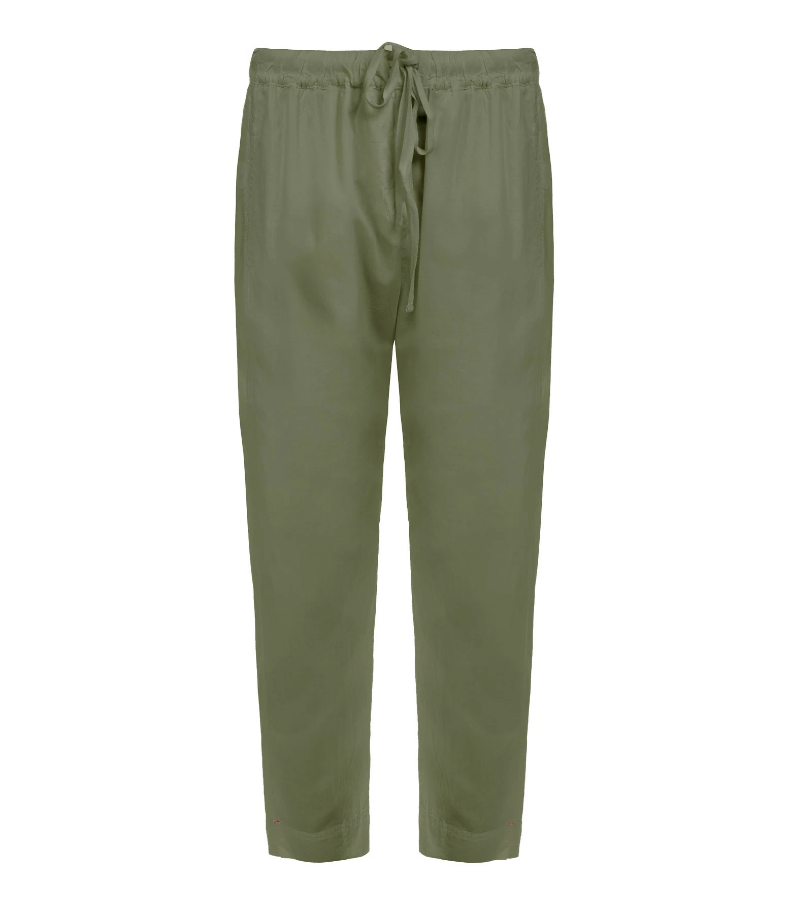 XIRENA Pantalon Fin Draper Coton Vert Olive 1 XIRENA Pantalon Fin Draper Coton Vert Olive