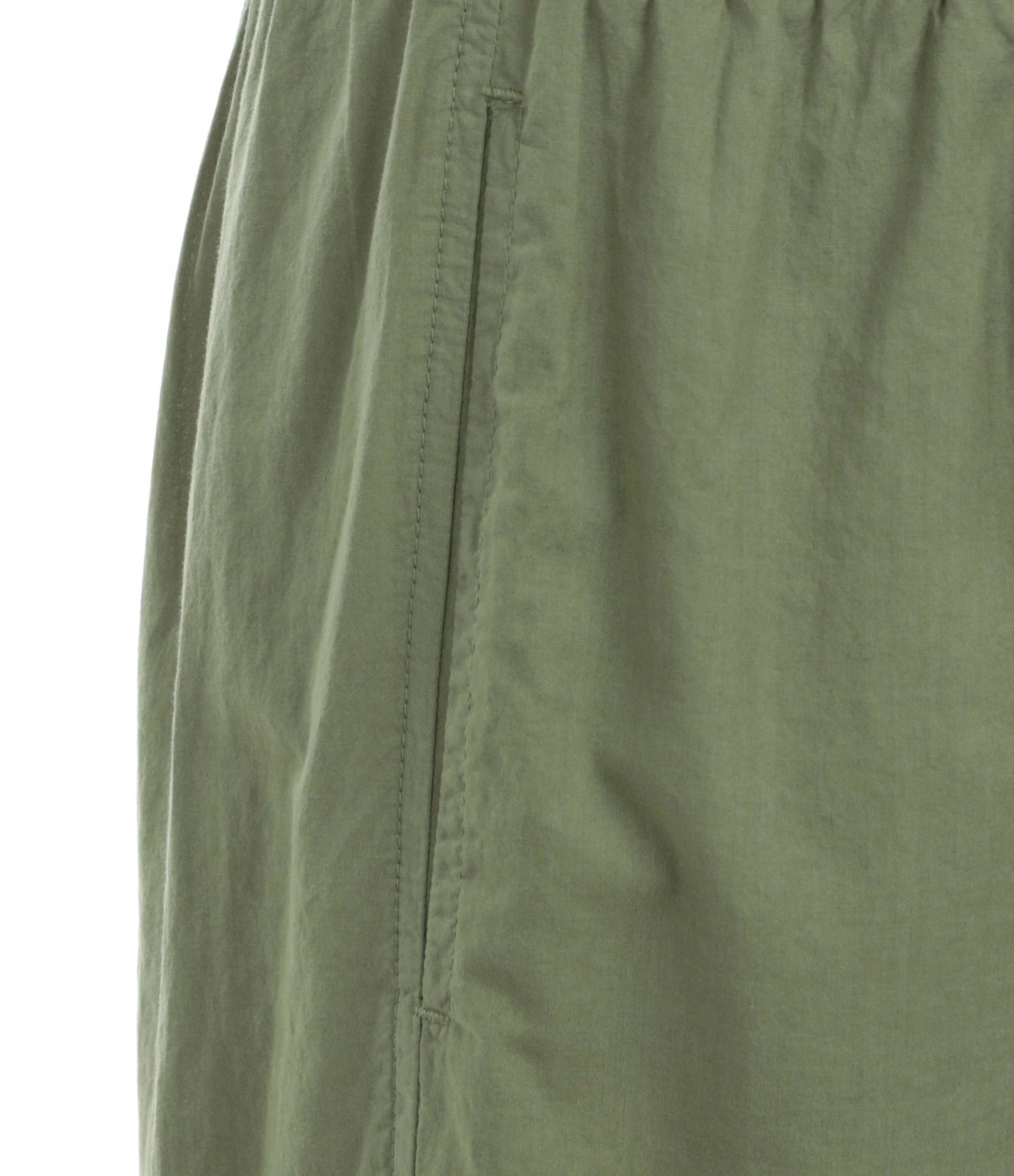 XIRENA Pantalon Fin Draper Coton Vert Olive 2 XIRENA Pantalon Fin Draper Coton Vert Olive - Image 2