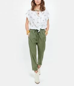 XIRENA Pantalon Fin Draper Coton Vert Olive 7 XIRENA Pantalon Fin Draper Coton Vert Olive -Boutique UGG unnamed file 2203