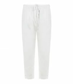 XIRENA Pantalon Fin Draper Coton Blanc