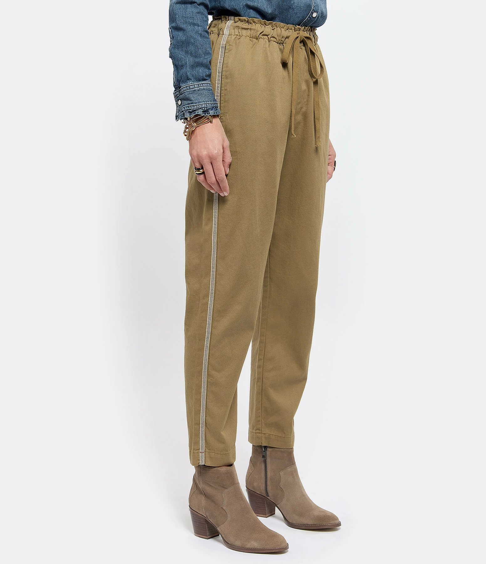 XIRENA Pantalon Rex Coton Kaki 4 XIRENA Pantalon Rex Coton Kaki - Image 4