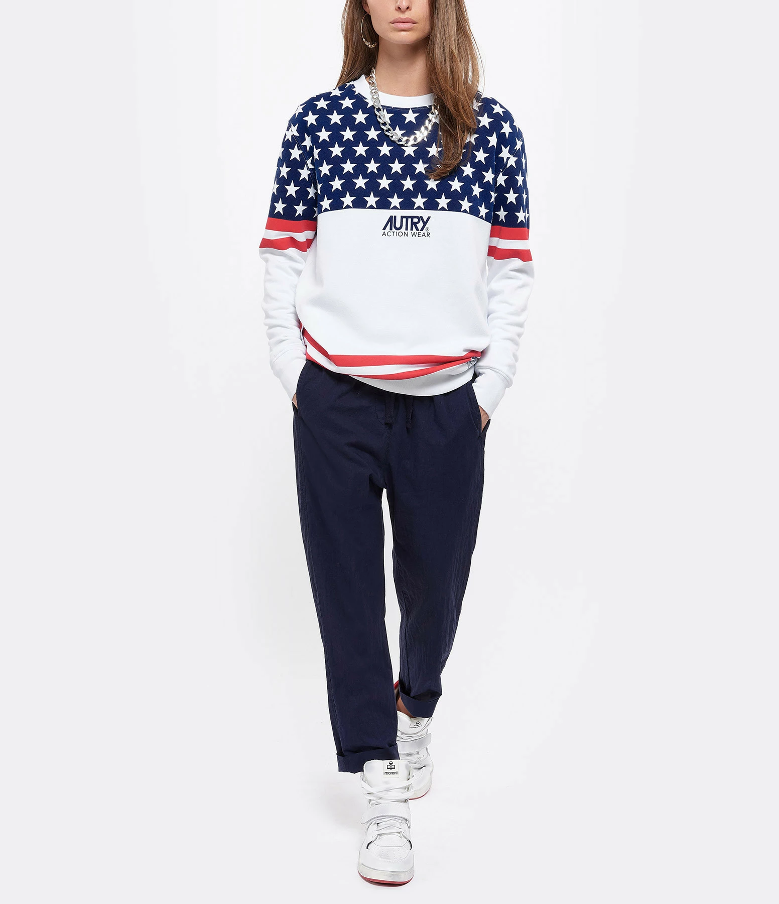 XIRENA Pantalon Fin Draper Coton Navy 3 XIRENA Pantalon Fin Draper Coton Navy - Image 3