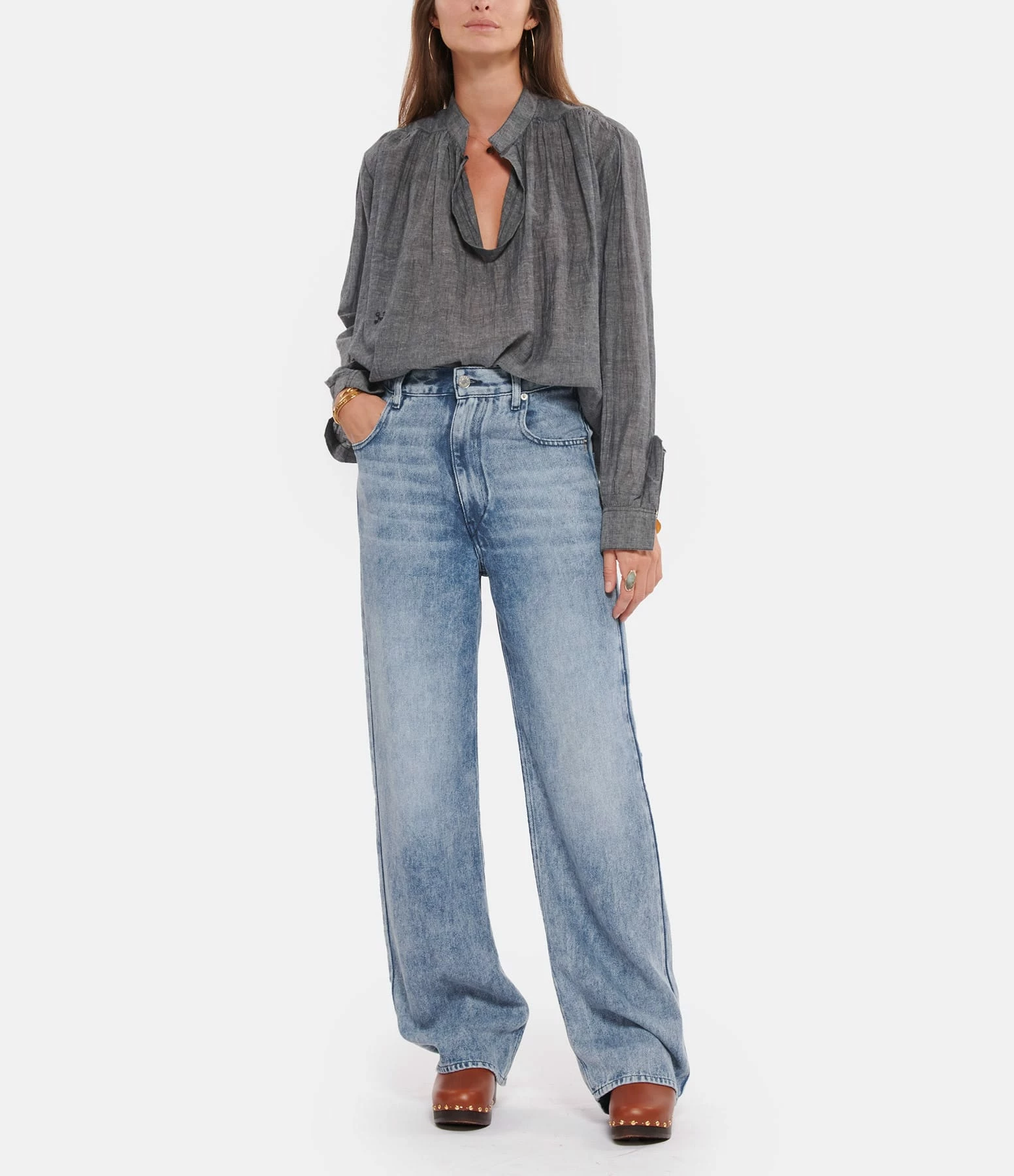 ISABEL MARANT ÉTOILE Jean Tilorsya Coton Bleu Clair 9 ISABEL MARANT ÉTOILE Jean Tilorsya Coton Bleu Clair - Image 9