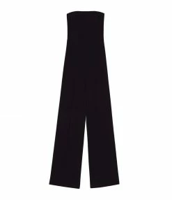 AMI PARIS Combinaison Pantalon Bustier Noir