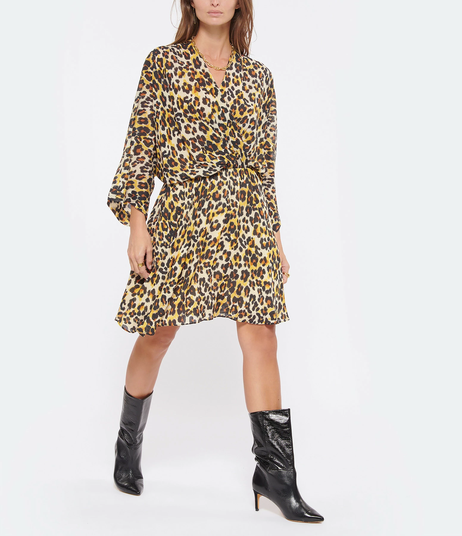 ESSENTIEL ANTWERP Robe Cutie Buckthorn Brown 3 ESSENTIEL ANTWERP Robe Cutie Buckthorn Brown - Image 3