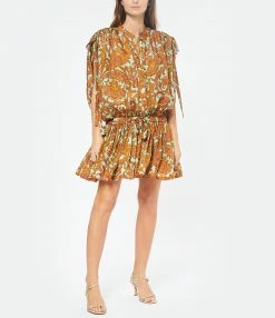 ZIMMERMANN Robe Tiggy Soie Imprimé Cachemire Pêche Menthe -Boutique UGG unnamed file 2360