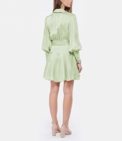 ZIMMERMANN Robe Wrap Soie Vert Clair -Boutique UGG unnamed file 2370