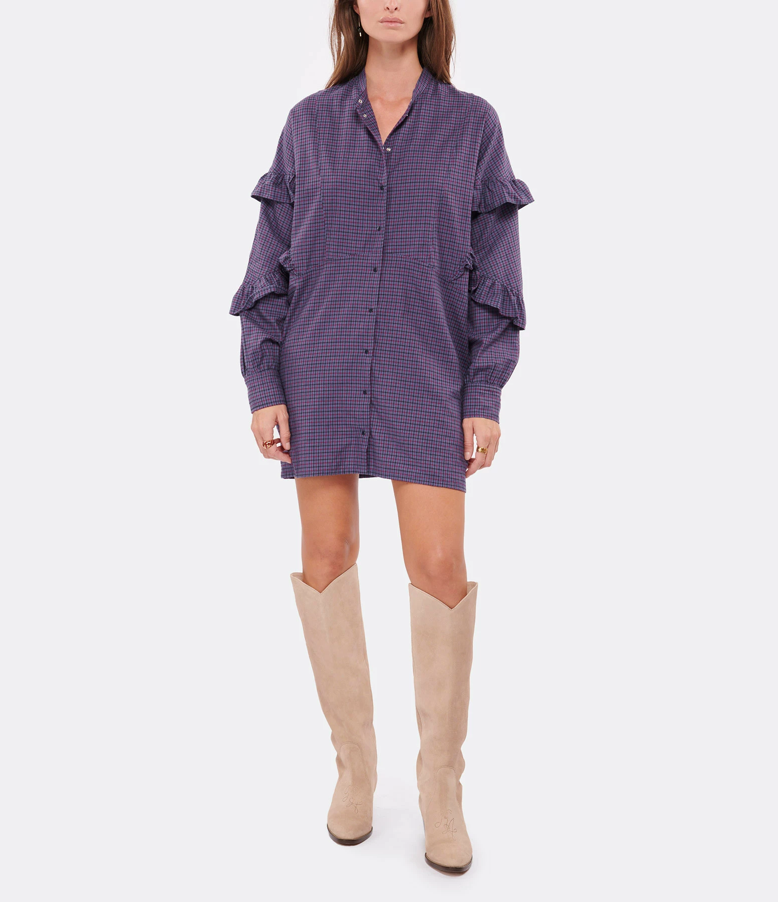ROSEANNA Robe Tell Coton Orage 3 ROSEANNA Robe Tell Coton Orage - Image 3