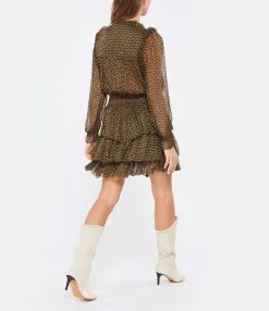 ZADIG & VOLTAIRE Robe Rulie Mousseline Cognac -Boutique UGG unnamed file 2403