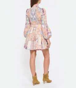 ZIMMERMANN Robe Mini Boutonnée Fleurie Lin Multicolore 7 ZIMMERMANN Robe Mini Boutonnée Fleurie Lin Multicolore -Boutique UGG unnamed file 2426
