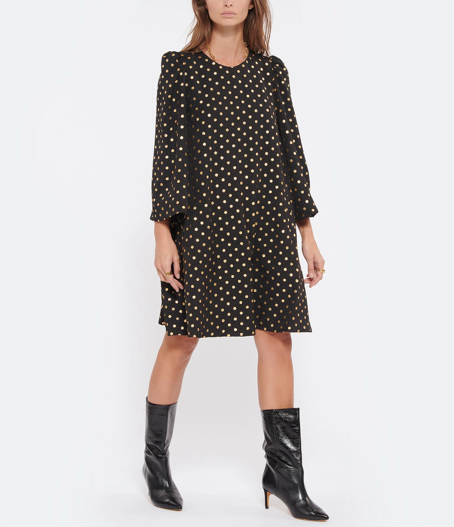 ESSENTIEL ANTWERP Robe Coldot Noir 3 ESSENTIEL ANTWERP Robe Coldot Noir - Image 3