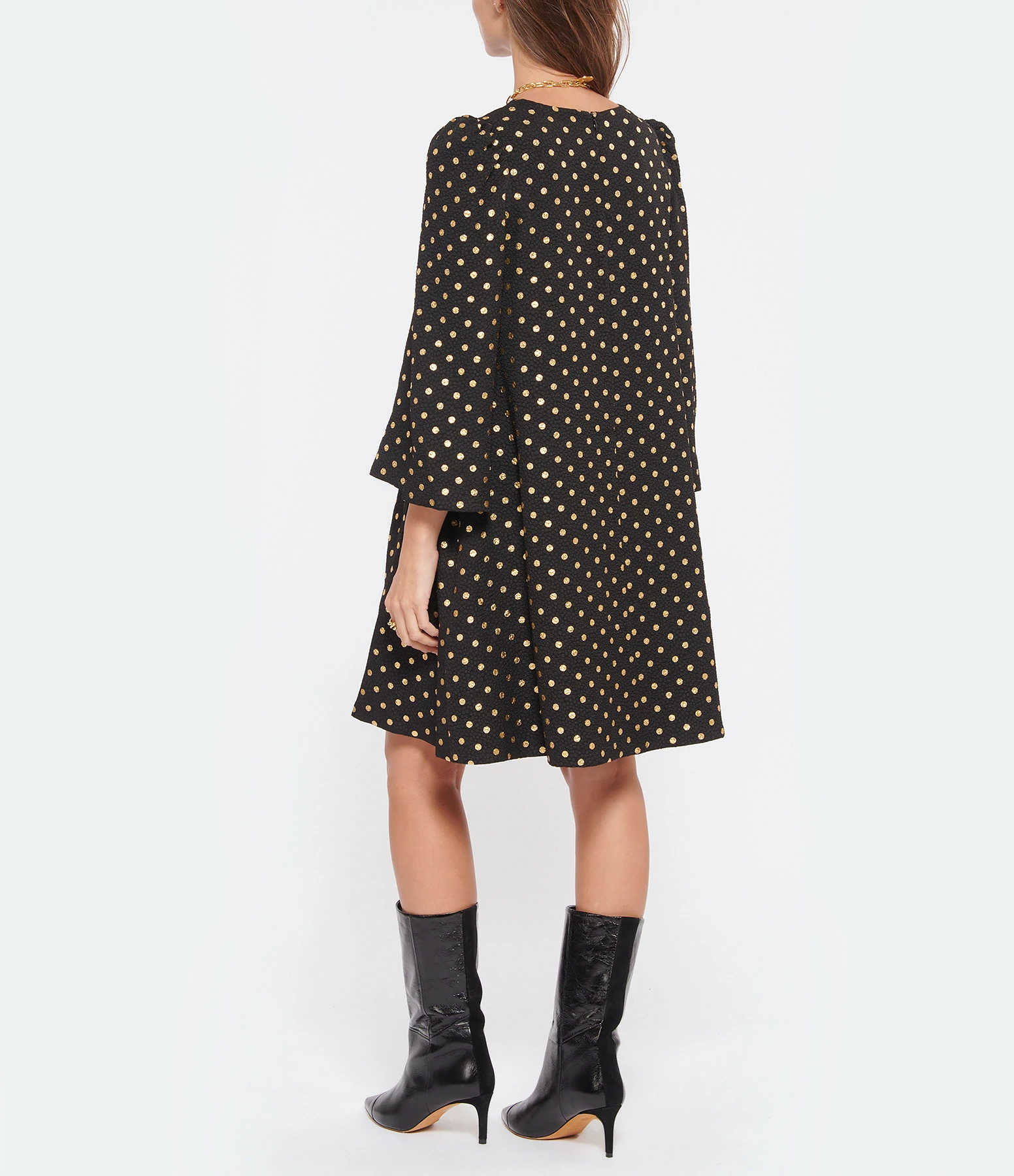 ESSENTIEL ANTWERP Robe Coldot Noir 4 ESSENTIEL ANTWERP Robe Coldot Noir - Image 4