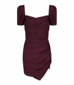 SELF PORTRAIT Robe Mini Stretch Magenta