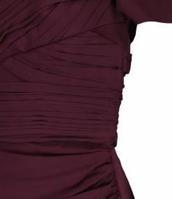 Alternative view of SELF PORTRAIT Robe Mini Stretch Magenta