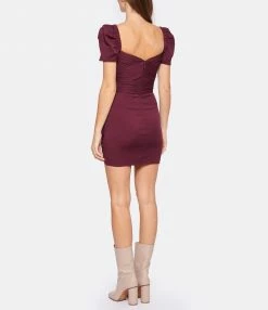 SELF PORTRAIT Robe Mini Stretch Magenta -Boutique UGG unnamed file 2462