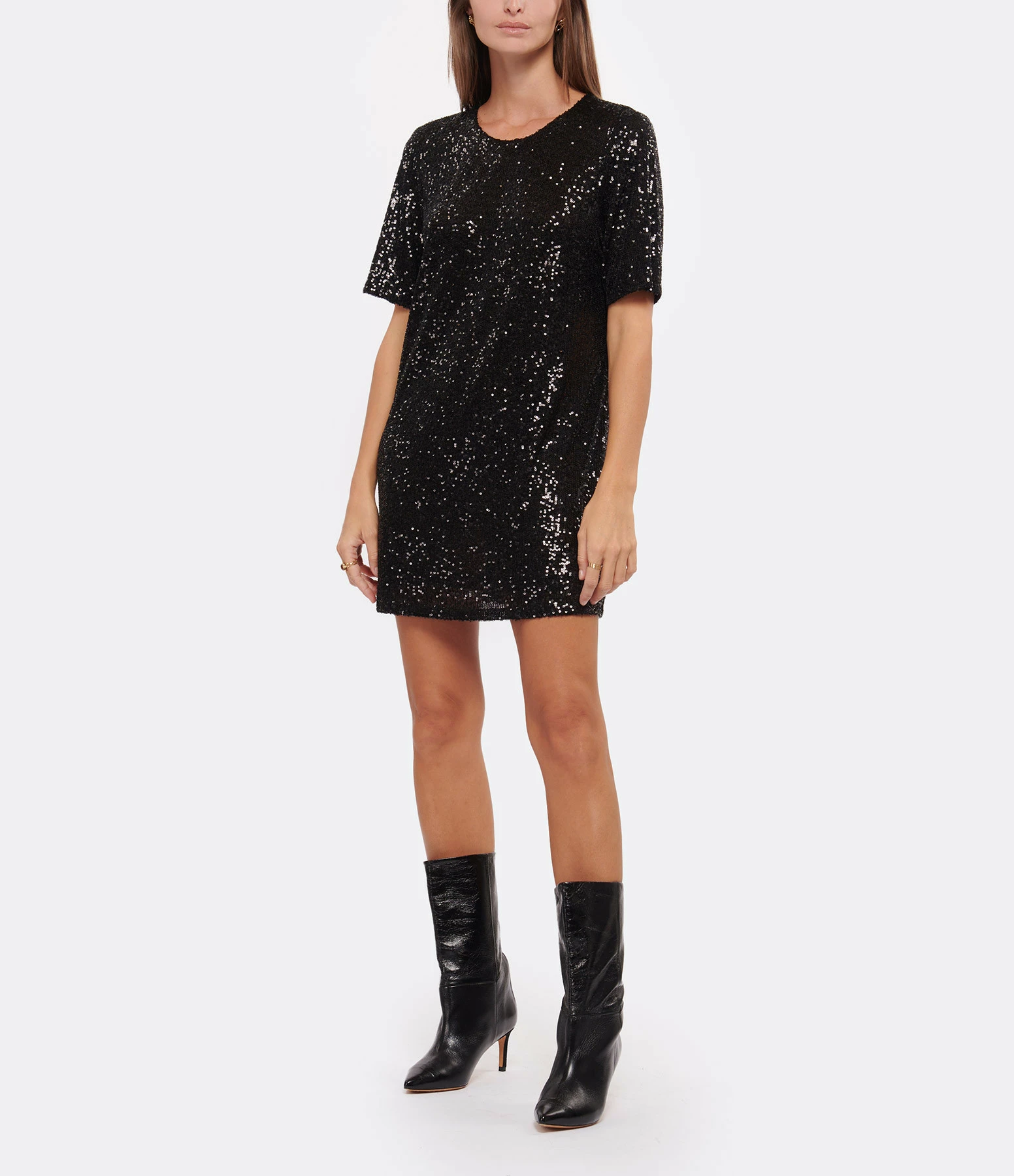 JEANNE VOULAND Robe Gala Sequin Noir 3 JEANNE VOULAND Robe Gala Sequin Noir - Image 3