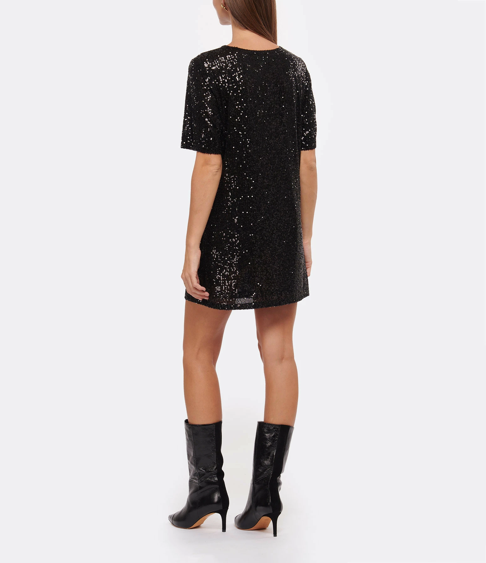 JEANNE VOULAND Robe Gala Sequin Noir 4 JEANNE VOULAND Robe Gala Sequin Noir - Image 4
