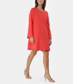 Alternative view of TARA JARMON Robe Ruoda Vermillon