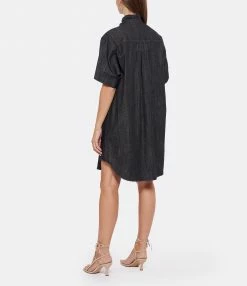 SEE BY CHLOE Robe Denim Coton Noir -Boutique UGG unnamed file 2559