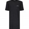 GAÏA GAÏA Robe Tee-shirt Hemera Coton Noir Strass