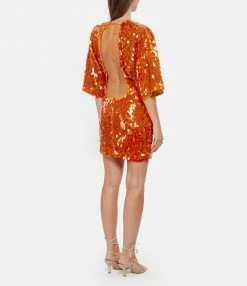 ROTATE Robe Jasy Sequins Mandarine -Boutique UGG unnamed file 2573