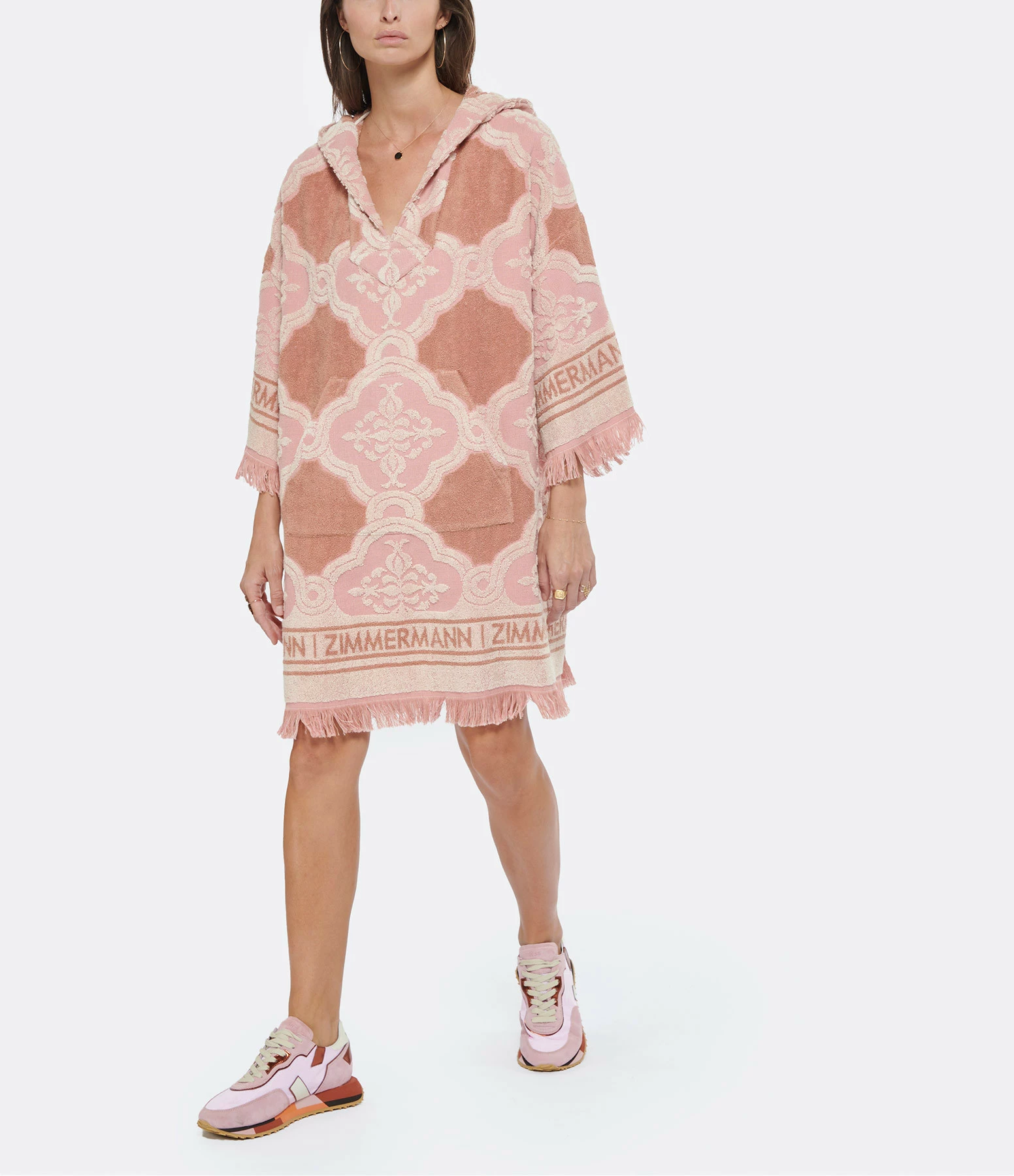 ZIMMERMANN Robe Jeannie Éponge Beige 3 ZIMMERMANN Robe Jeannie Éponge Beige - Image 3