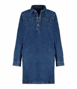 A.P.C. Robe Leana Bleu Indigo Délavé