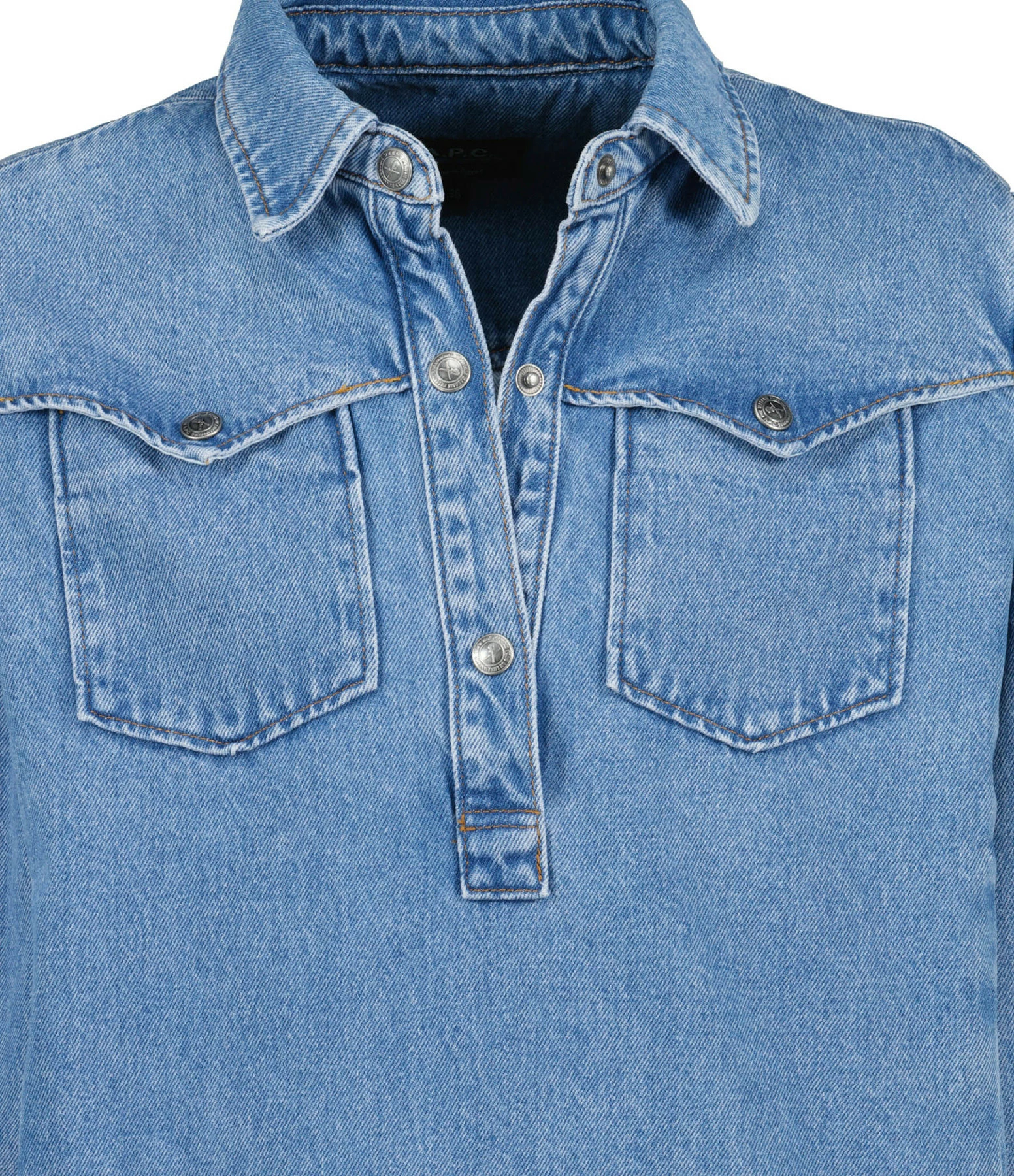 A.P.C. Robe Leana Bleu Clair 2 A.P.C. Robe Leana Bleu Clair - Image 2