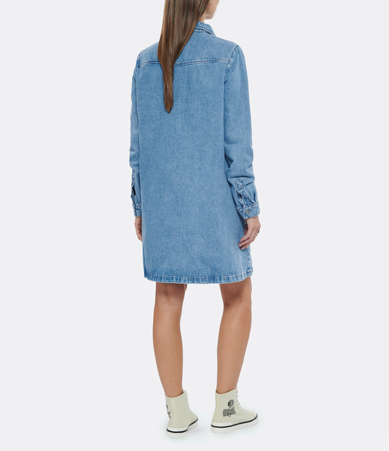 A.P.C. Robe Leana Bleu Clair 4 A.P.C. Robe Leana Bleu Clair - Image 4