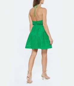 SELF PORTRAIT Robe Broderie Anglaise Coton Vert 7 SELF PORTRAIT Robe Broderie Anglaise Coton Vert -Boutique UGG unnamed file 2618