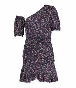ISABEL MARANT ÉTOILE Robe Lecia Coton Organique Noir Délavé
