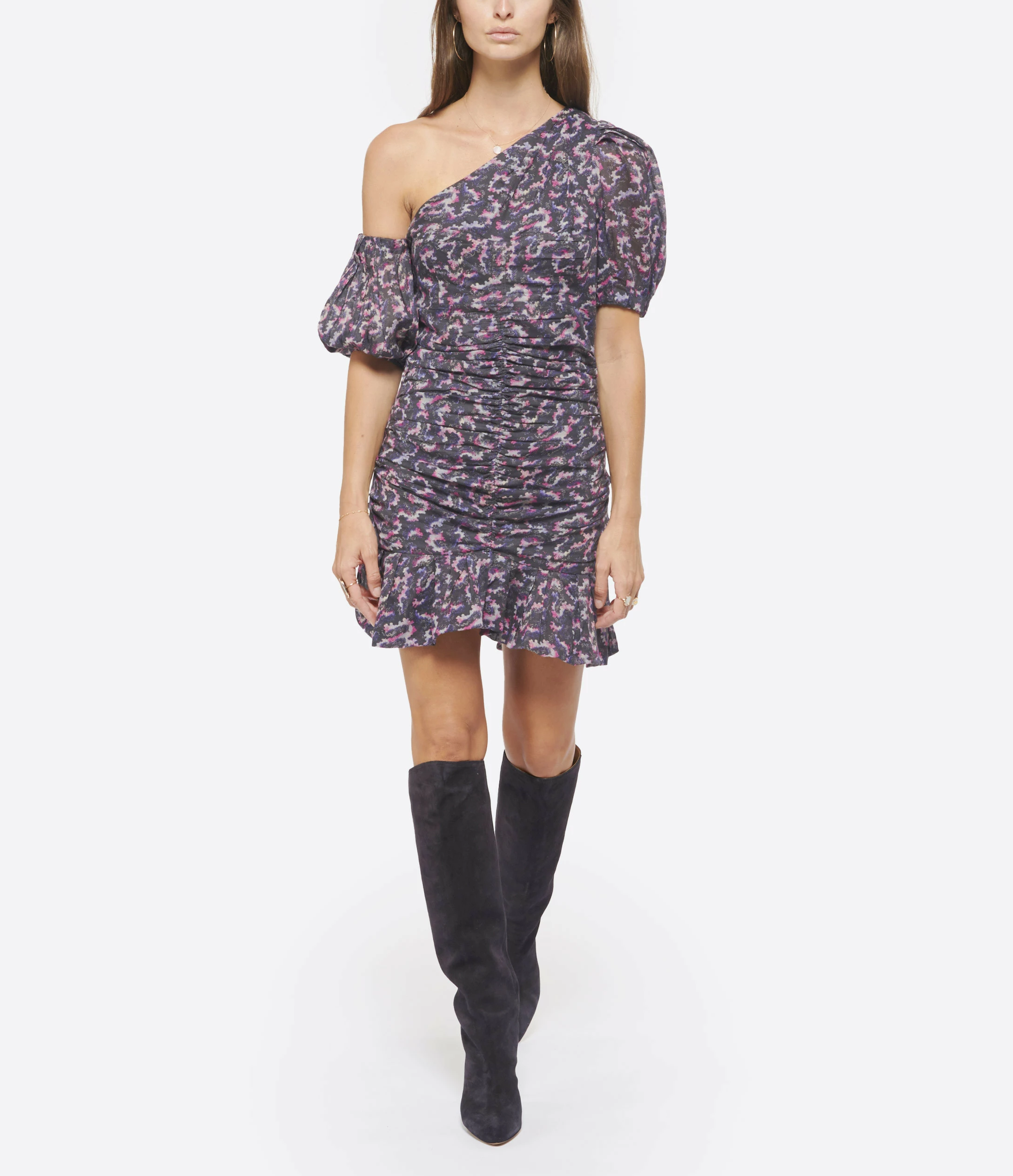 ISABEL MARANT ÉTOILE Robe Lecia Coton Organique Noir Délavé 3 ISABEL MARANT ÉTOILE Robe Lecia Coton Organique Noir Délavé - Image 3