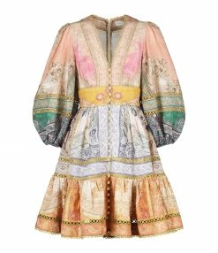 ZIMMERMANN Robe Anneke Fleurie Lin