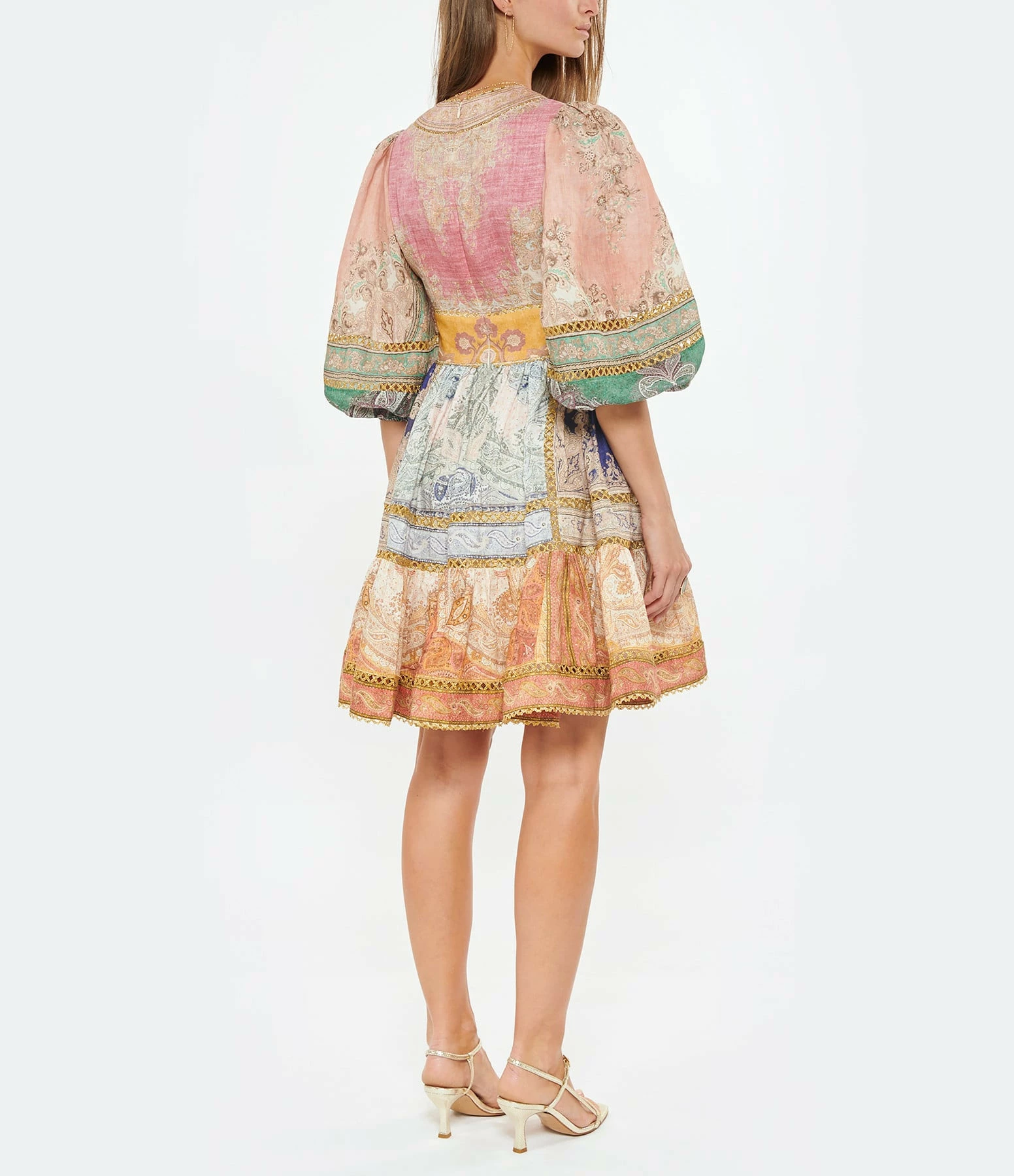 ZIMMERMANN Robe Anneke Fleurie Lin 4 ZIMMERMANN Robe Anneke Fleurie Lin - Image 4