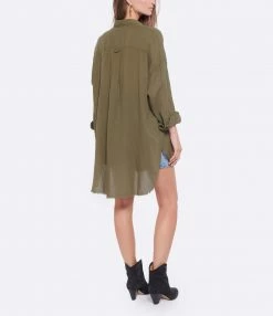 MAISON SAINT JULIEN Robe Mykonos Coton Kaki -Boutique UGG unnamed file 2668